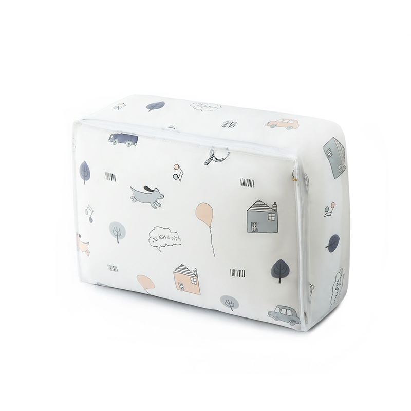 Large Capacity Quilt Storage Bag Travel Luggage Packing Bags Wardrobe Clothes Finishing Organizer Case Blanket Container 1 Piece: jia / 55x36x20cm