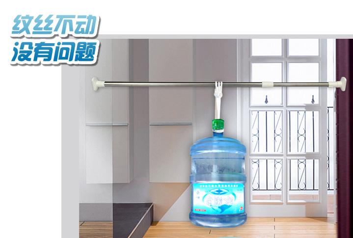 Free perforated multi-standard shower curtain rod thick stainless steel telescopic retractable curtain rod shower curtain rod