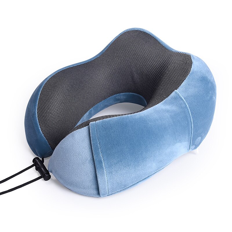 Car U Shaped Memory Foam Neck Pillows Soft Slow Rebound Space Travel Pillow Solid Neck Cervical Healthcare Bedding Neck Holder