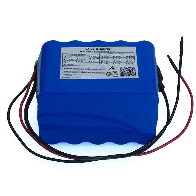 VariCore 100% nueva protección de gran capacidad 12 V 10Ah 18650 batería recargable de litio 12,6 v 10000 mAh capacidad