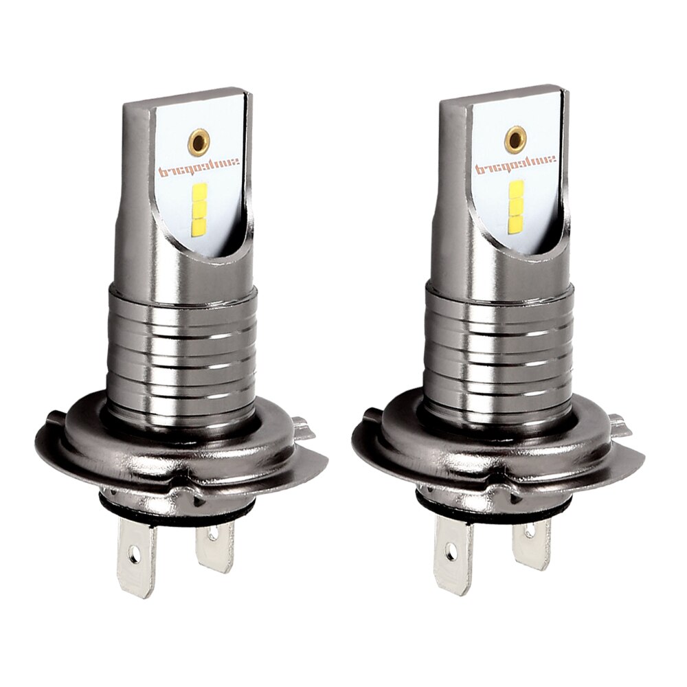 2 stk led xenon  h7 bil forlygter pære 12v 55w 6000k 12000lm bil lys høj effekt til led xenon auto forlygte kit bil styling: Default Title