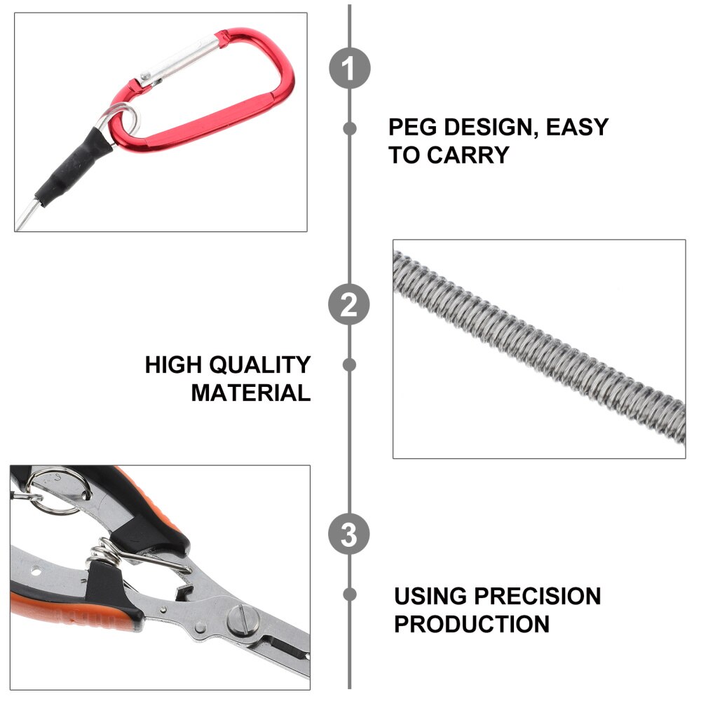 1 zestaw wielofunkcyjne szczypce wędkarskie akcesoria wędkarskie ze stali nierdzewnej