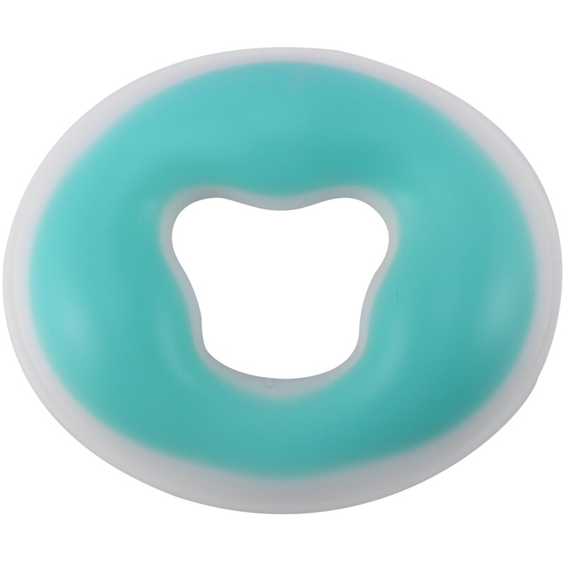 Spa Siliconen Latex Schoonheid Kussen Ronde Massage Kussen Gezicht Body Massage Relax Cradle Gel Pad: Green