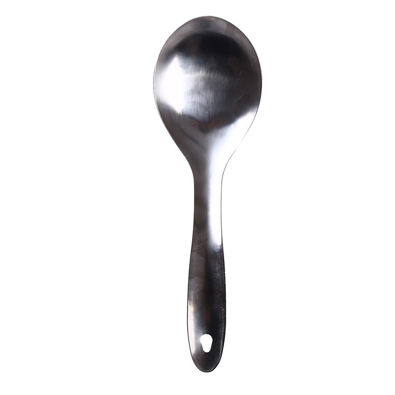 Cuchara de servicio de sopa de arroz grande de acero inoxidable duradero de , sartén antiadherente, herramienta de cocina, vajilla de cocina, cucharas