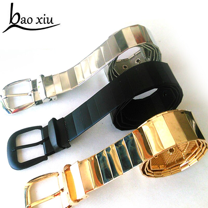 mode mannen alle metalen legering riemen metalen pin gesp metalen riem/goud zilver zwart mannen en vrouwen riemen accessoires