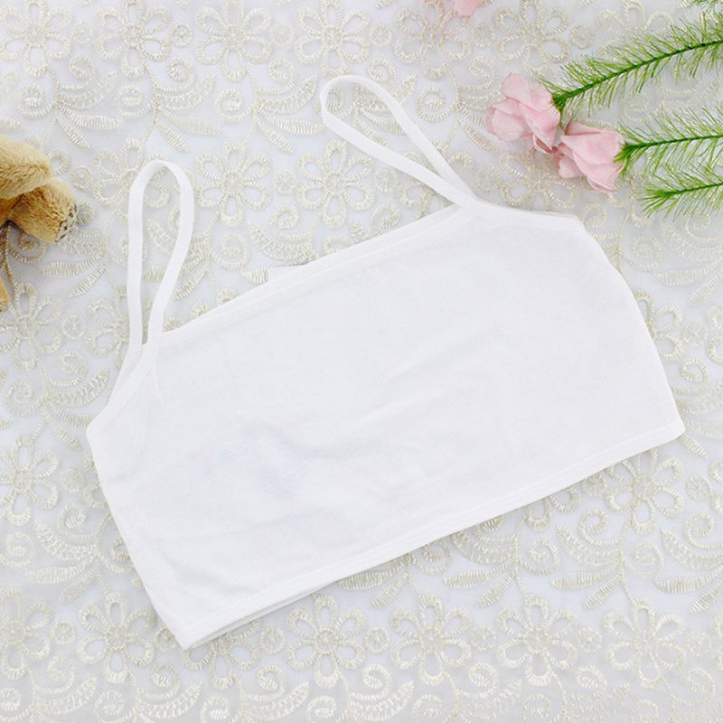 Jonge Meisjes Zomer Training Beha Cartoon Afdrukken Katoenen Ondergoed Tiener Single Layer Bralette 6 7 8 9 10 11 12 13 14 Jaar Oud