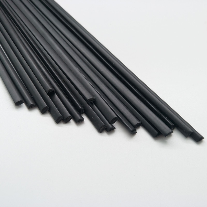 Varillas de soldadura de plástico PP (3mm) negro, paquete de 200mm * 40 Uds./forma triangular/suministros de soldadura