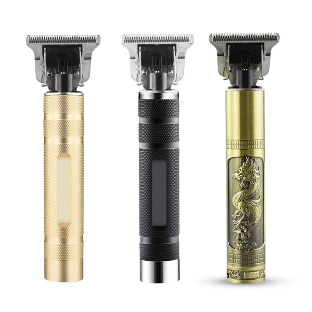 3 cor 5w esculpida máquina de cortar cabelo elétrica usb recarregável nova retro esculpida cabeça óleo tesoura casa elétrica fader