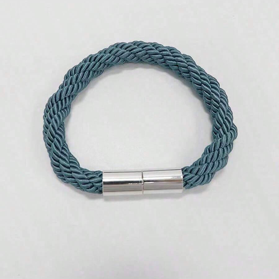 Modern Simple Thick Rope Twist Curtain Tie Rope Without Punching Installation Magnetic Buckle Decorative Home Accessories: Blue