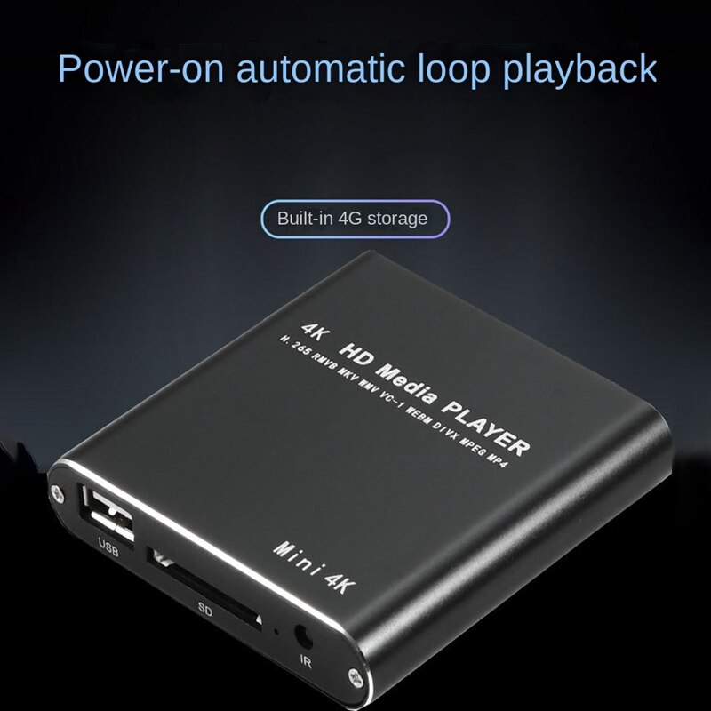 Lecteur multimédia HD Full HD 1080P USB lecteur multimédia externe avec SD Media TV Box Support MKV H.264 RMVB WMV (prise ue)