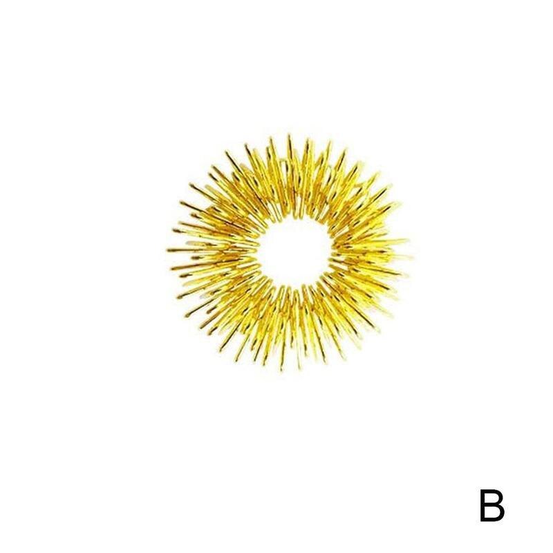 Spiky Sensory Finger Rings Stress Relief Massager Toy Finger Stress Relief Sensory Toys Rings Spiky Anxiety Finger G3B7: B