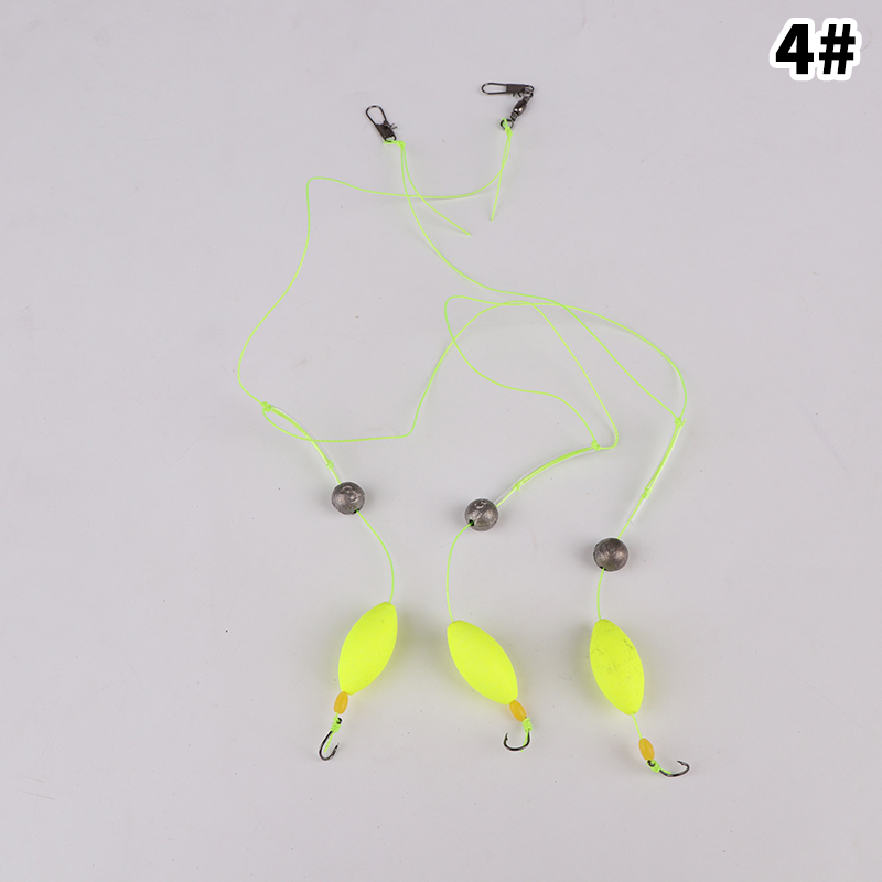 1 Set Size3#-14# Pesca Carp Rigs Fishing Lure Three Hook Fishing Hair Rigs Hook Suspension Anti Bottom Carp Fishing Hook: Brown