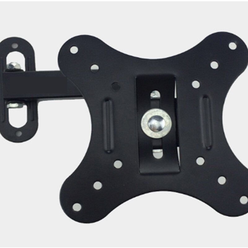 Adjustable 14-27-Inch TV Wall-Mounted Bracket, Flat-Sn TV Frame, 15-Degree Tilt, Mobile LCD TV Monitor Bracket