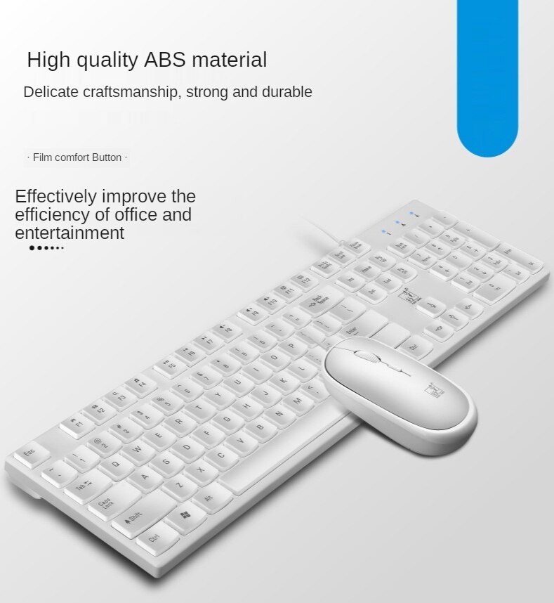 Bedraad Toetsenbord En Muis Set Kantoor Toetsenbord Gaming Toetsenbord Thuis Toetsenbord Ergonomisch Toetsenbord Voor Pc Laptop