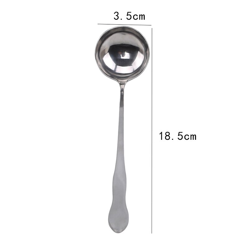 Stainless Steel Long Handle Stirring Spoon Ice Cream Dessert Spoon Coffee Stirring Spoon Kitchen Gadget