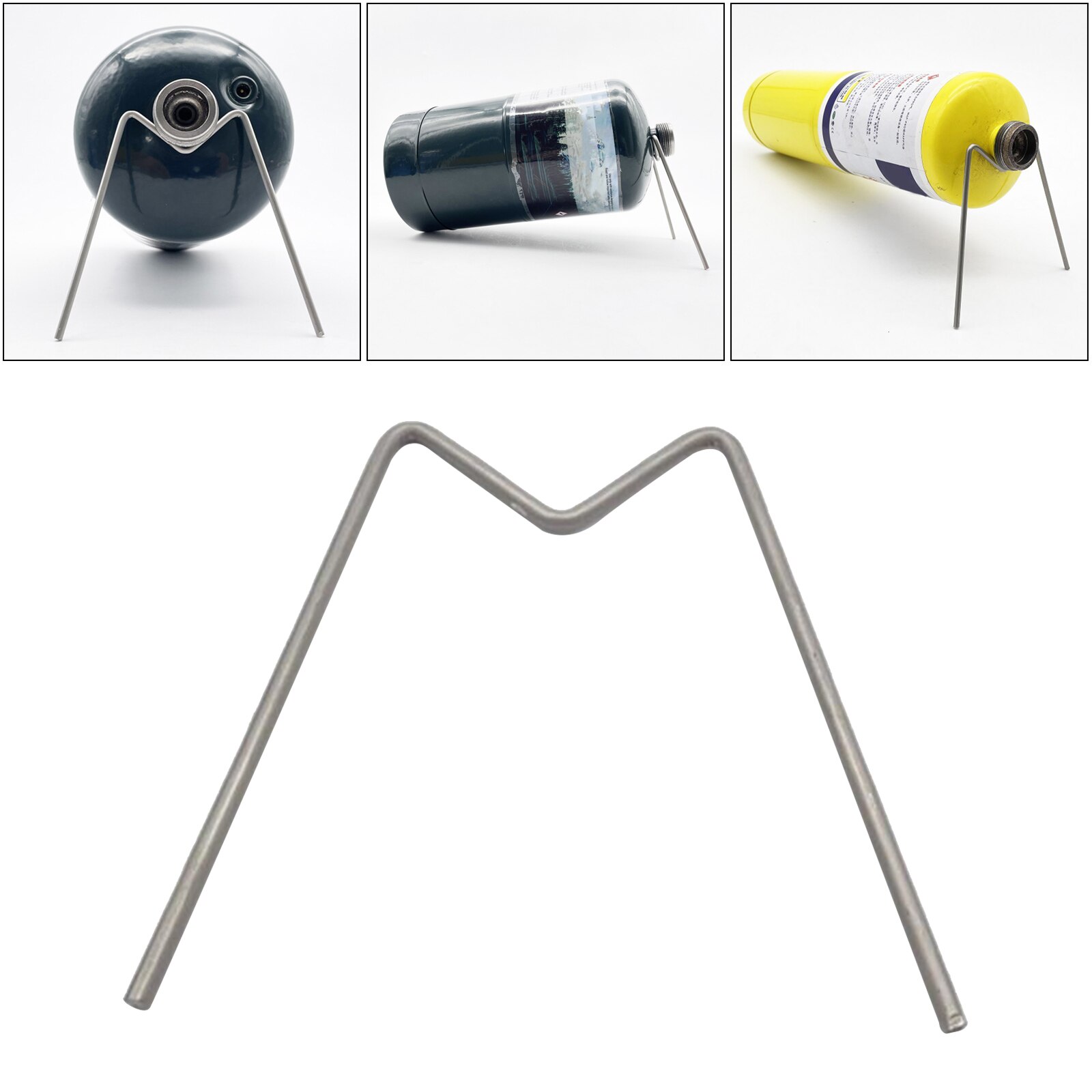 Outdoor Gas Tank Stand Hiking Canister Holder 1lbs Propane Cylinders Bracket