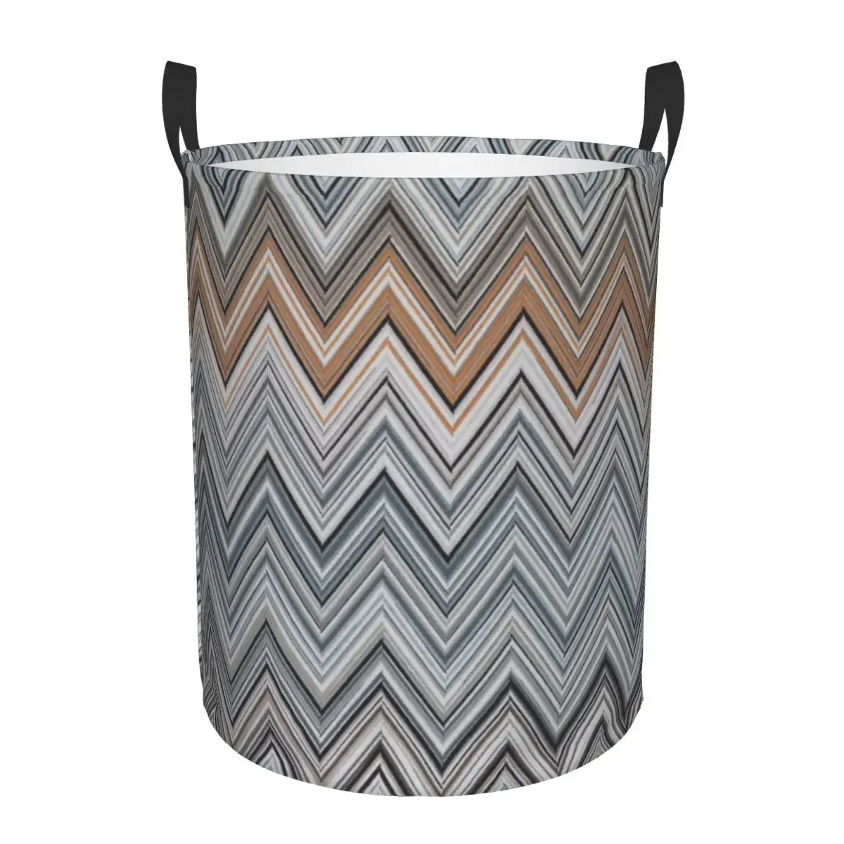 Camouflage Zigzag wasmand Opvouwbare kledingopbergbak met grote capaciteit Boheemse geometrische babymand: XXL / Donker Kaki