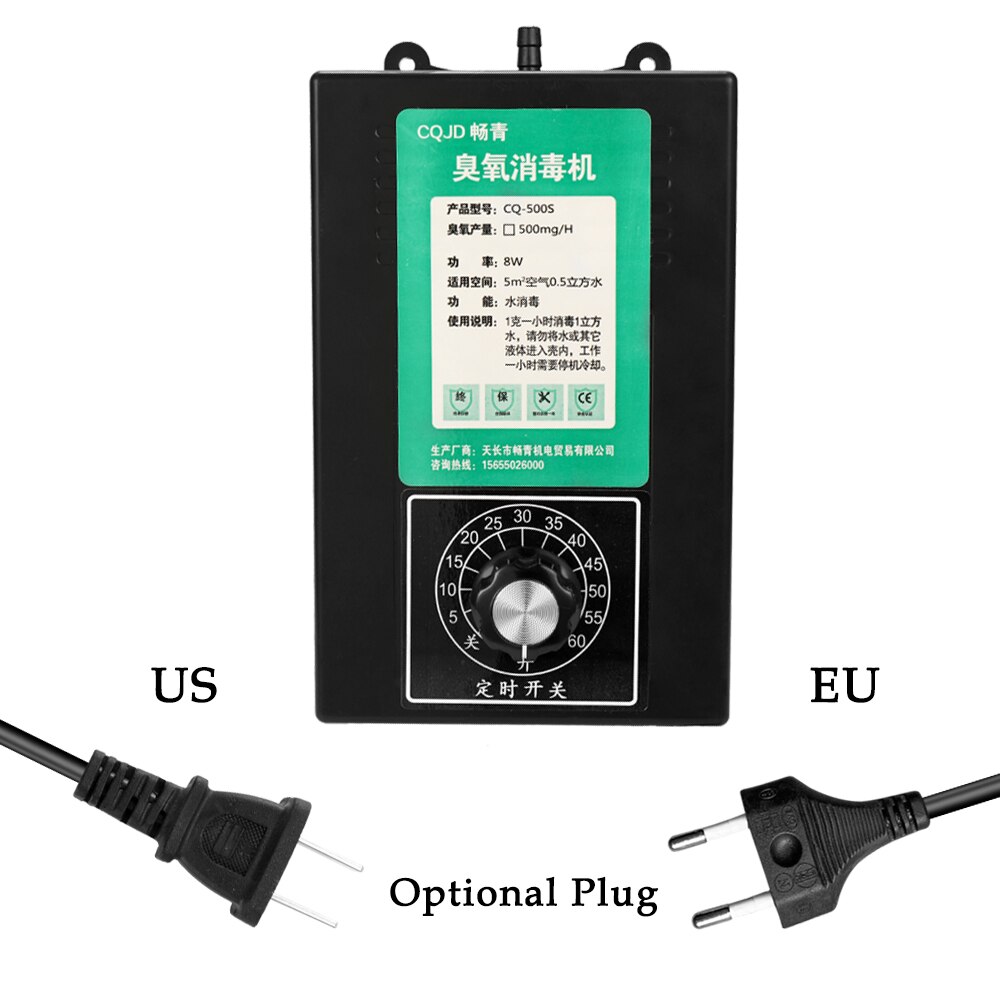 500mg/h Ionizer Air Purifier For Home Negative Ion Generator Air Cleaner Remove Formaldehyde Smoke Dust Purification Home Room