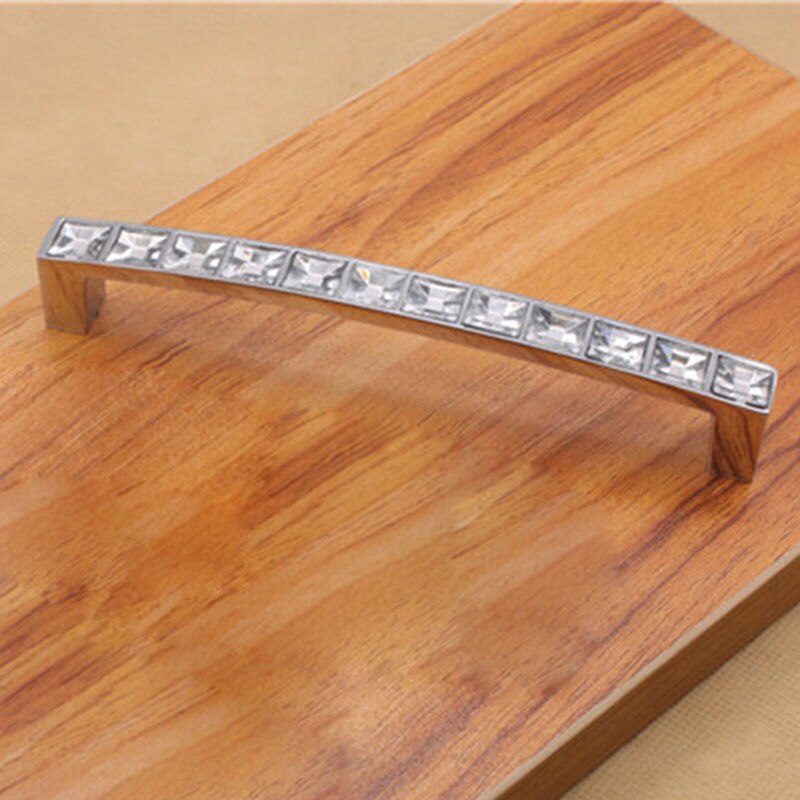 Crystal Moderne Lade Handvat U-Vormige Diamant Schoen Kast Deurgrepen Knop: 128mm