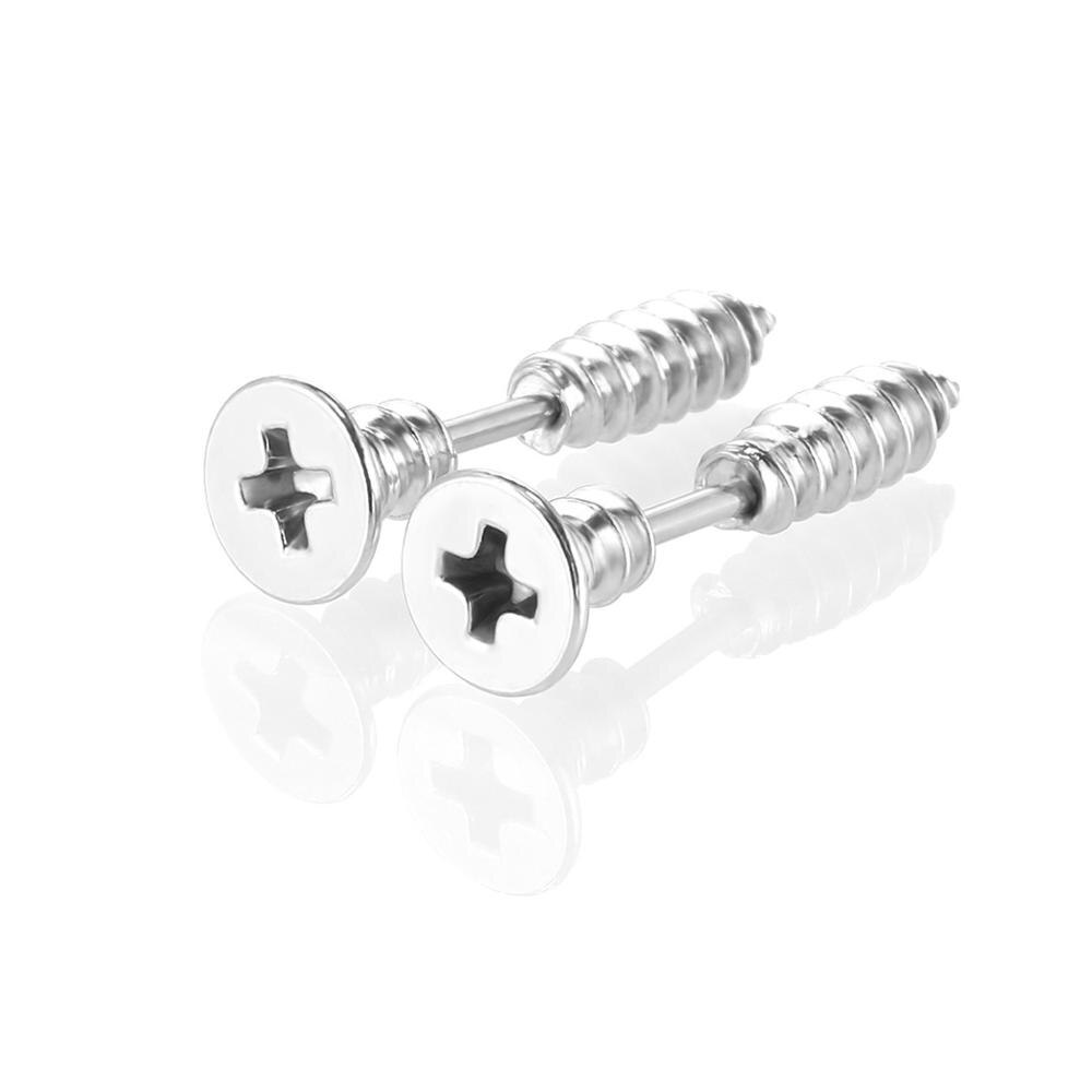 piercing oreja pendientes de acero inoxidable pendientes hombre: D