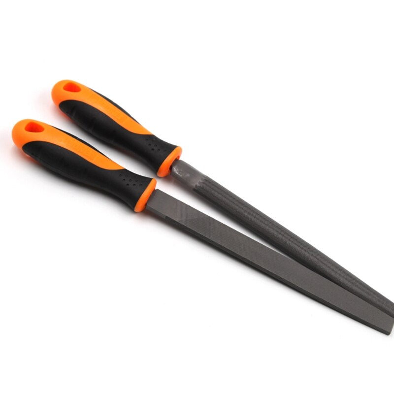 69HF Steel Rasp File Flat Triangle Round Square Half-Round Medium-Toothed Metal Files Set Metalworking Woodworking 5 Pcs