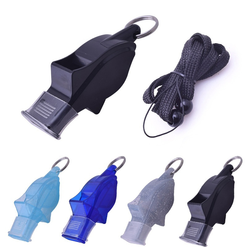 1Pcs High Decibel Sports Referee Classic Whistle Basketball Volleyball Football Tennis Dolphin Plastic Whistle Whistle