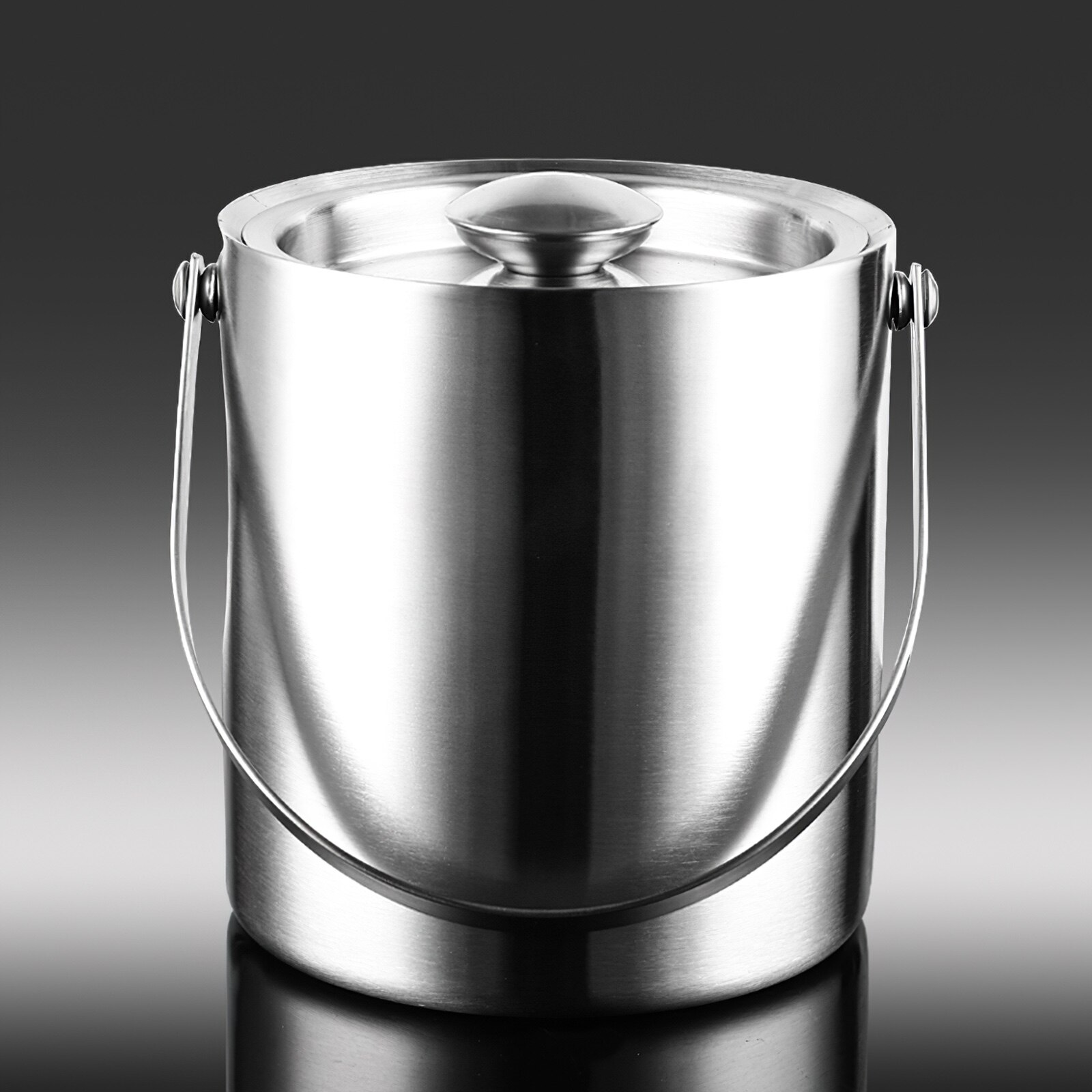 Ice Barrel Thermal Wine Various 2L Stainless Steel Ice Bucket With Lid Insulated Bucket Portable Chilling Bucket For Beers Bars