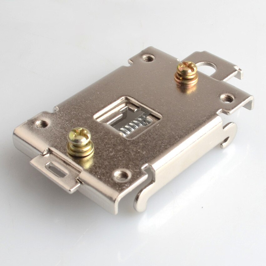 1Pc Eenfase Ssr 35Mm Din Rail Vaste Solid State Relais Clip Klem Din Rail Montage Rack Vaste gesp Met 2 Schroeven