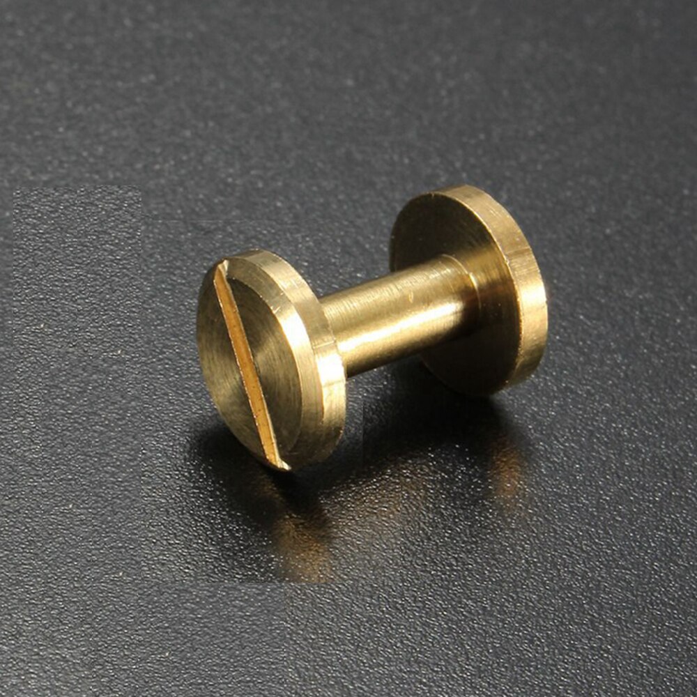 10 stücke 5/6.5/8mm Nieten Schraube Leder Handwerk Feste Nagel DIY Riemen Runde Kopf Schrauben Gepäck Handwerk Kleidung/Tasche/schuhe Messing Nagel