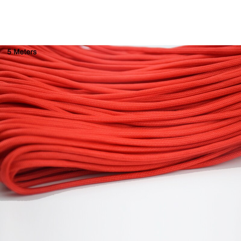 5 Meters Survival Paracord Rope Cuerda 4mm 7 Strands Ropes Outdoor Tools Mil Spec Type III Escalada Paracorde Bracelets Paracord: WHITE