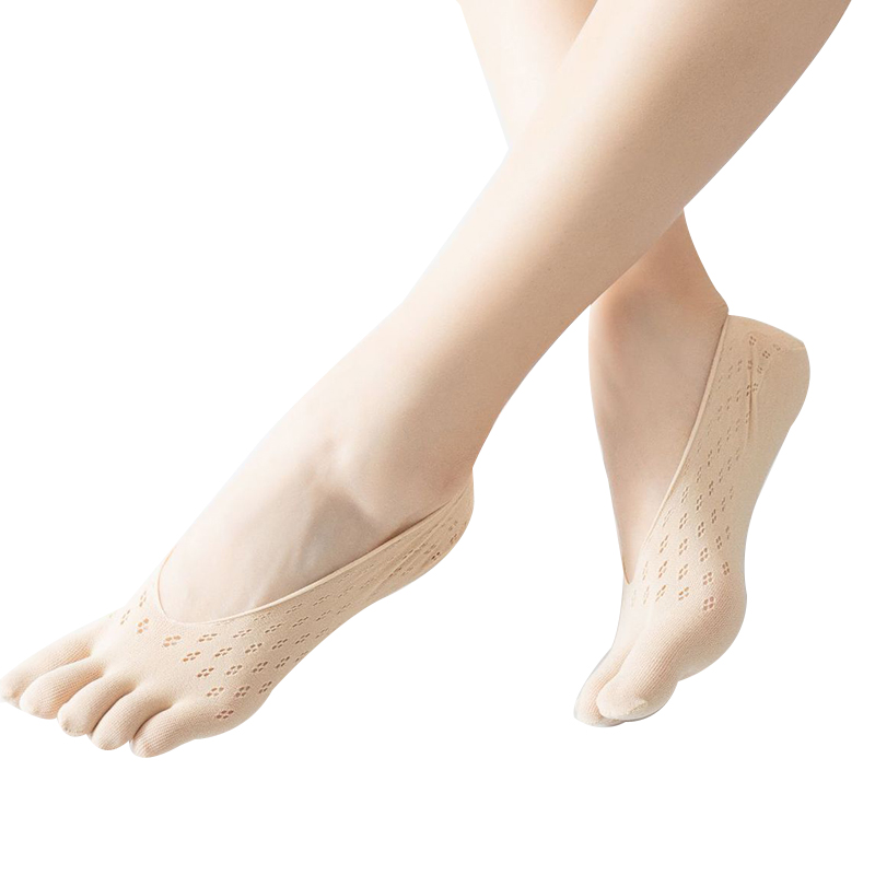 1/5pair Invisible Socks Orthopedic Compression Socks Womens Toe Socks Ultra Low Cut Liner Anti-friction Socks Calcetines Mujer: a-nude 1pc
