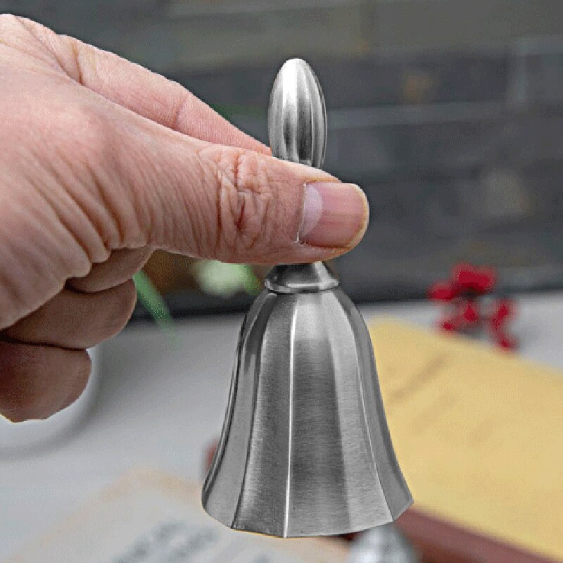 Rose mønster middag hotel metal hånd klokke juleopkald klokke bar tæller spisestue bord klokke service lyd klokke