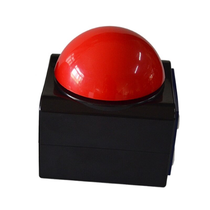 Zumbador de respuesta de juego, Q & A con luz y sonido para zumbador de talento, botón de Dial de juego, zumbador de juego rojo