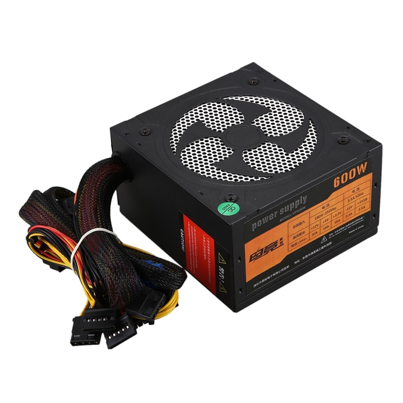 ATX-AS400W Astro 400W ATX Power Supply with Auto-Thermally Controlled 120mm Fan, 115/230V Switch, All Protections