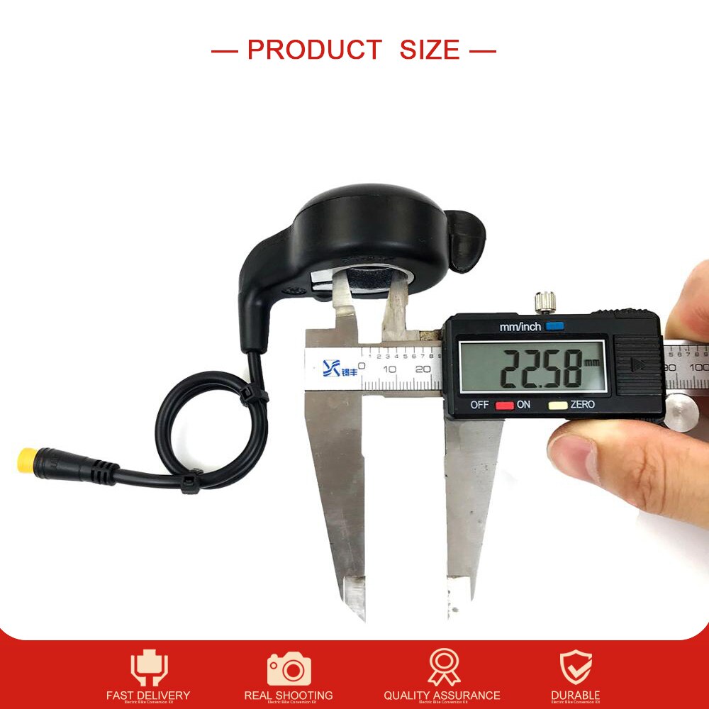 Ebike Thumb Throttle WUXING FT21X Finger Throttle with WP Plug for Scooter Electric Bike