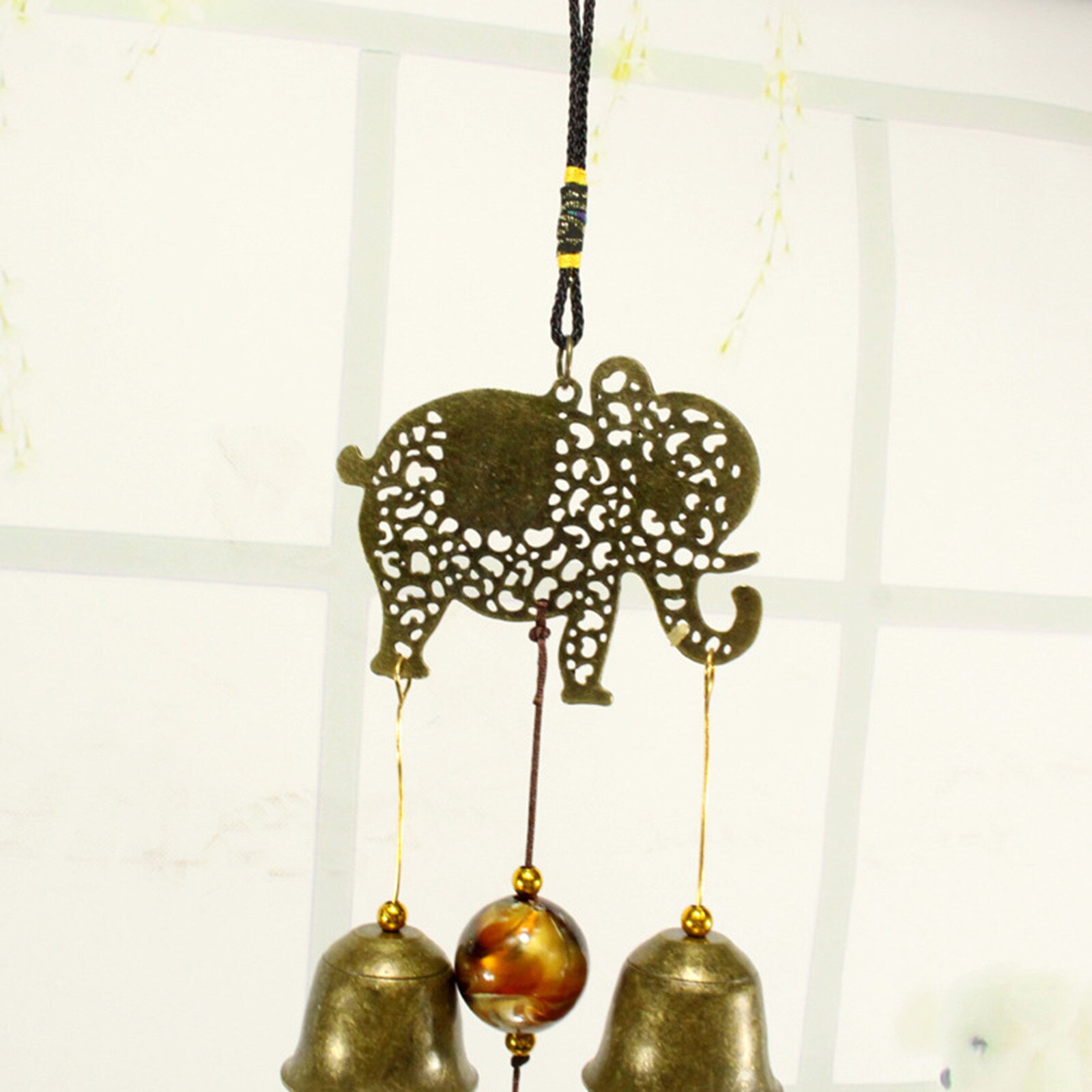 Retro Windgong Tuin Decoratie Outdoor Opknoping Hanger Balkon Thuis Wall Decor Uil Olifant Wind Spinner Dier Windspiel