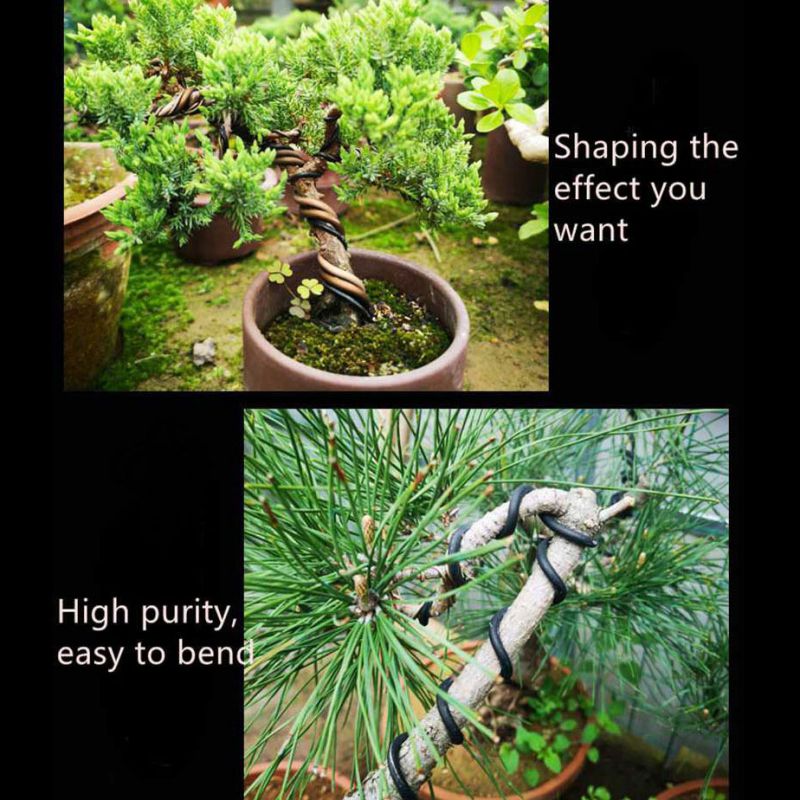 5m/ rullaa bonsailankaa 1mm-3mm metallia alumiinilankaa bonsai-mallinnusmateriaalia alumiinilankaa puutarhatyökalut