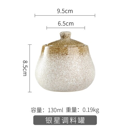 Vintage Kruiden Pot Set Spice Jars Azijn Fles Huishouden Keukengerei Porselein Mini Zout En Peper Shakers: F