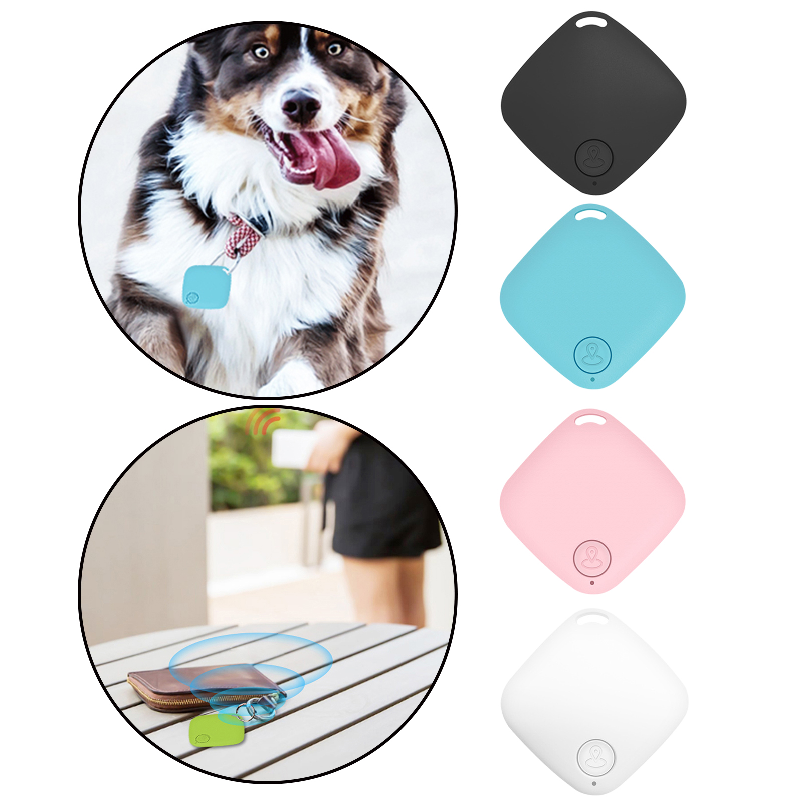 Wireless Bluetooth Tracker Anti Lost App Control Key Finder per motocicli tablet chiavi Pet Kids Small Thin Compact