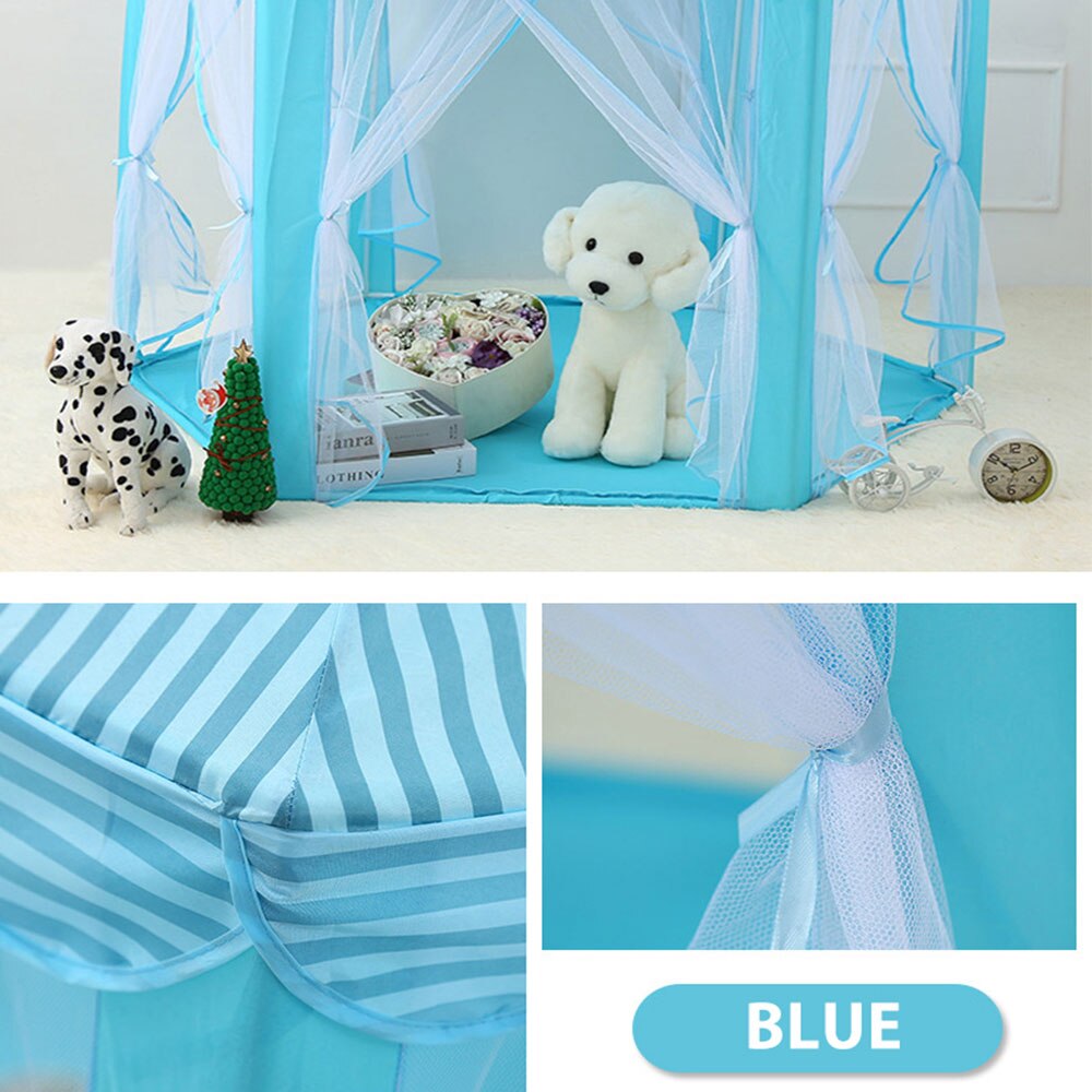 Namiot dziecięcy księżniczka różowy namiot zamkowy Tipi Infantil namiot Tipi dla dzieci przenośny składany domek zabaw dla dzieci