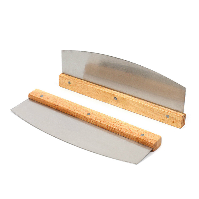 1PCS Half-moon Pizza Cutter Baking Tool Long Stainless Steel Half-round Bread Shaker Rolled Sugar Cutter Bakeware