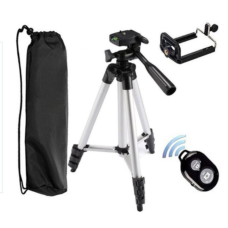 Aluminum Long Tripods DSLR Camera Long Tripod Bluetooth Remote Control Self-Timer Adjustable Support For Phone Stand Holder