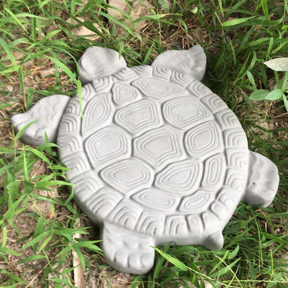 Concrete Cement Outdoor Stepping Stone Manual Reusable Driveway Turtle Shape Paving Mold Garden Decor