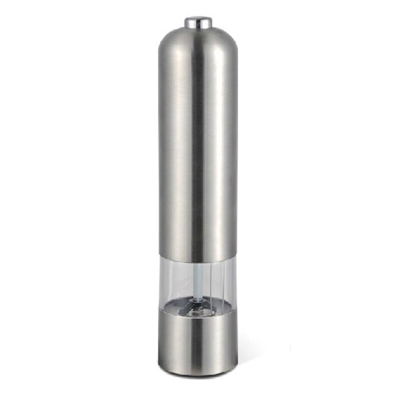 Moulin à poivre électrique, moulin à sel et à poivre, broyeur d'épices, outils de cuisine pour barbecue, secoueur de poivre automatique à une main: 52 x 225mm
