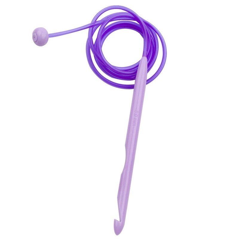 12 pièces/ensemble Tube élastique en plastique coloré Afghan tunisien tapis Crochet crochets aiguilles à tisser 120cm outil de tricot aiguilles de pull