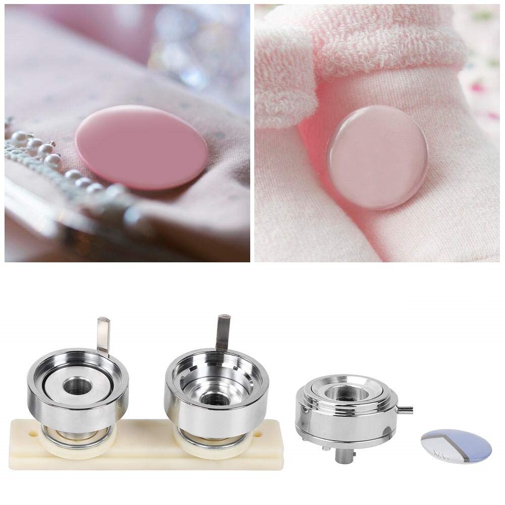 thumbnail image 2 of 32mm 1.26 Inch Round Badge Parts 200 Sets BEAMNOVA 200 Sets Button Parts - 32mm Round Button Maker Supplies With Tinplate Tops & Plastic Backs Button Making Supplies 2 of 10