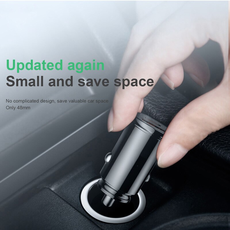 Mini Usb Car Charger Quick Charge 3.0 Pd Lader Snel Opladen Usb Type C Qc Pd 3.0 Mobiele Telefoon Oplader voor Samsung Galaxy S21