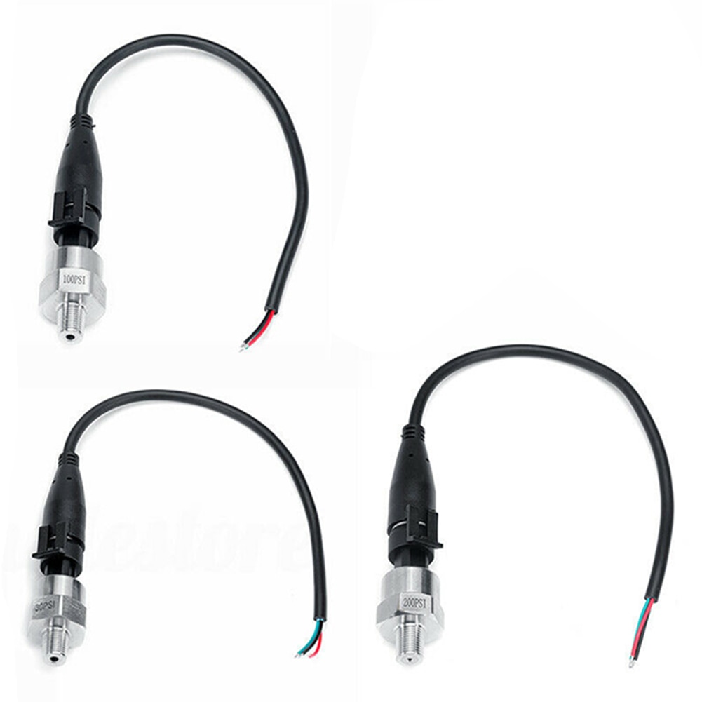 1/8 NPT Thread Stainless Steel Pressure Transducer Sender Sensor Gas Oil Pressure Transmitter Pressure Measuring Instrument