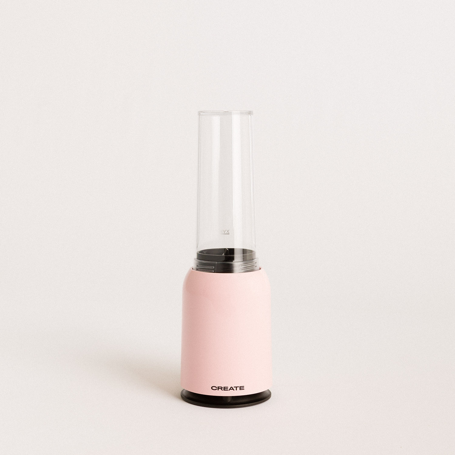 CREATE - MOI SLIM, Batidora de Vaso con Picadora Eléctrica de Acero Inoxidable, 234W jarra 0,4L, Libre de BPA, Portátil