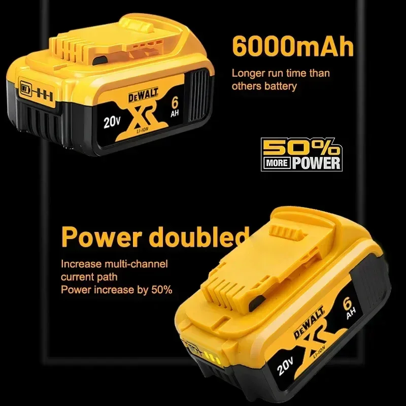 Originalt dewalt batteri 20v, 2.0v-9.0ah,  genopladeligt lithium-ion-batteri, dcb 115,  dcb 118,  dewalt værktøjsbatteri + oplader